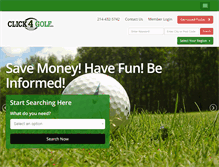 Tablet Screenshot of click4golf.com